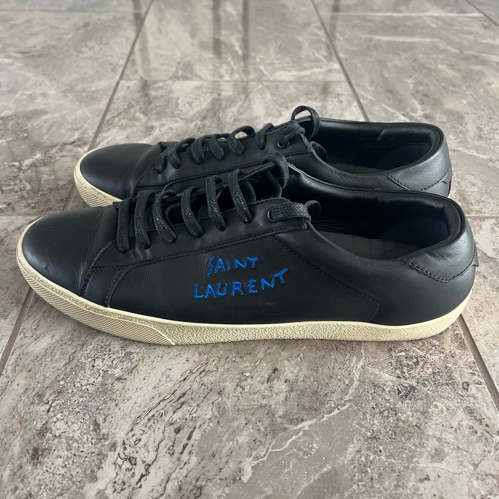 Saint Laurent Black and Blue Men's Sneakers